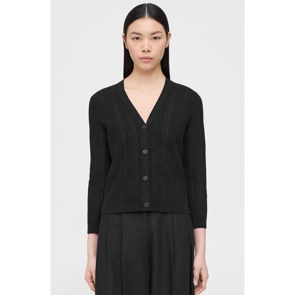 THEORY Shrunken Cardigan in Cotton-Blend Small NWT